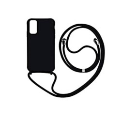 Funda de Silicona Premium con Cordones Samsung Galaxy S22 PlusNegra