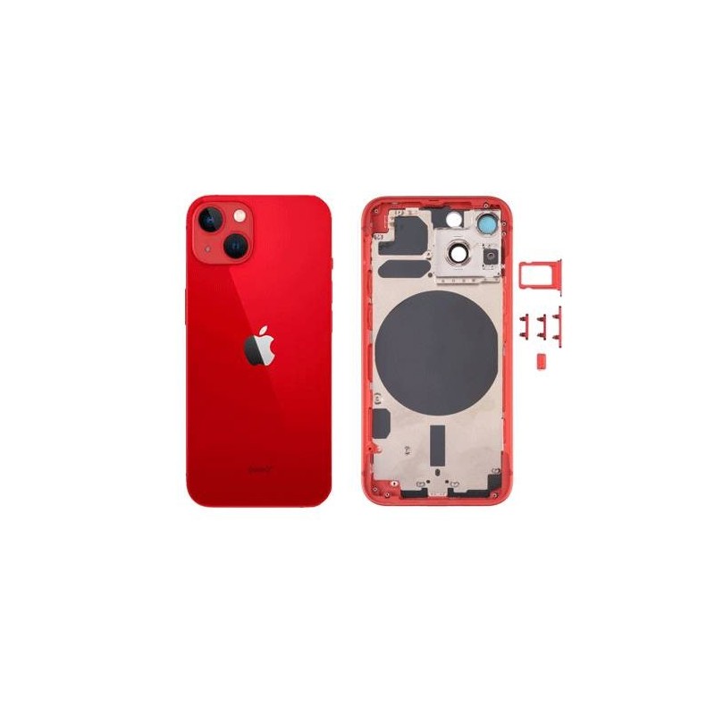 Chasis Carcasa Trasera iPhone 13 Rojo