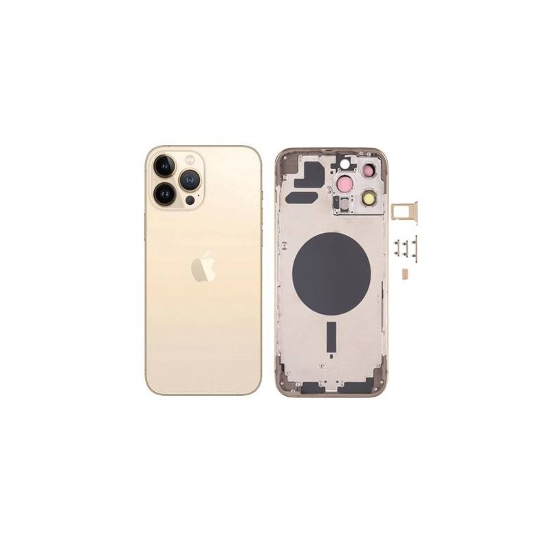 Chasis Carcasa Trasera iPhone 13 Pro Dorado