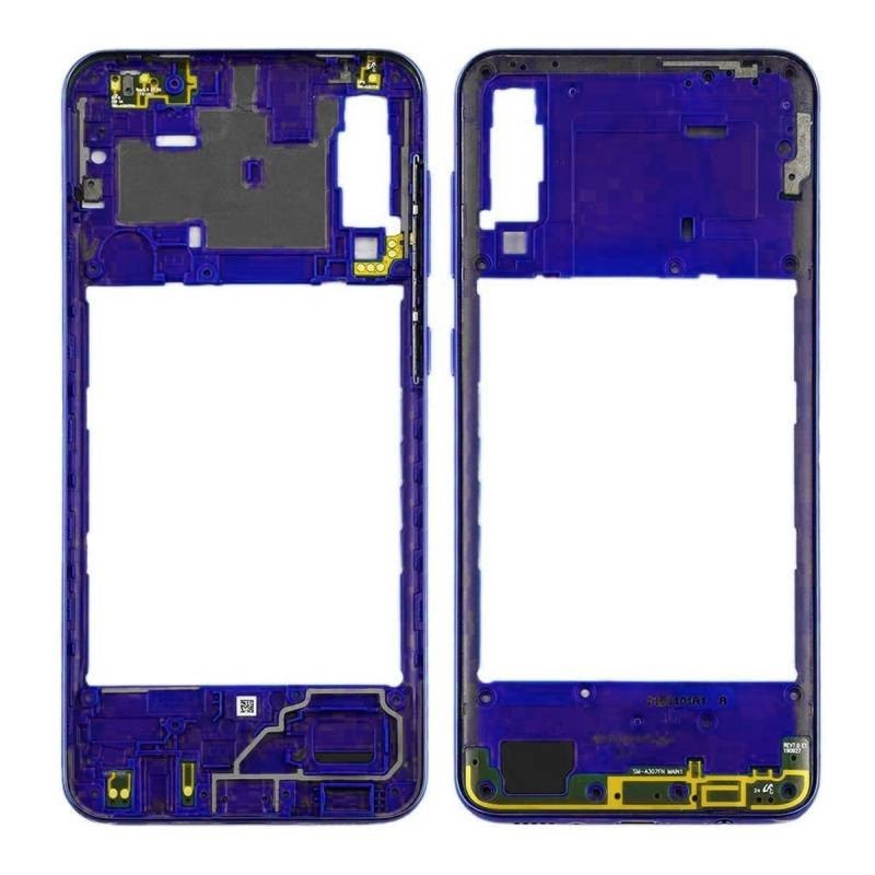 Carcasa Intermedia Samsung Galaxy A30s (A307) Azul