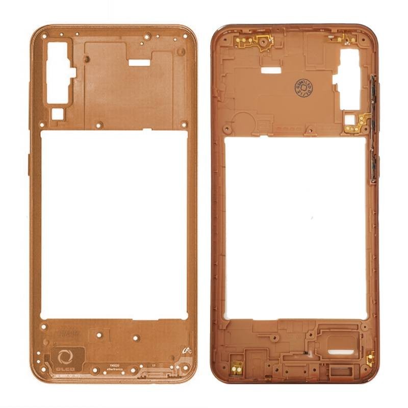 Carcasa Intermedia Samsung Galaxy A50 (A505) Naranja