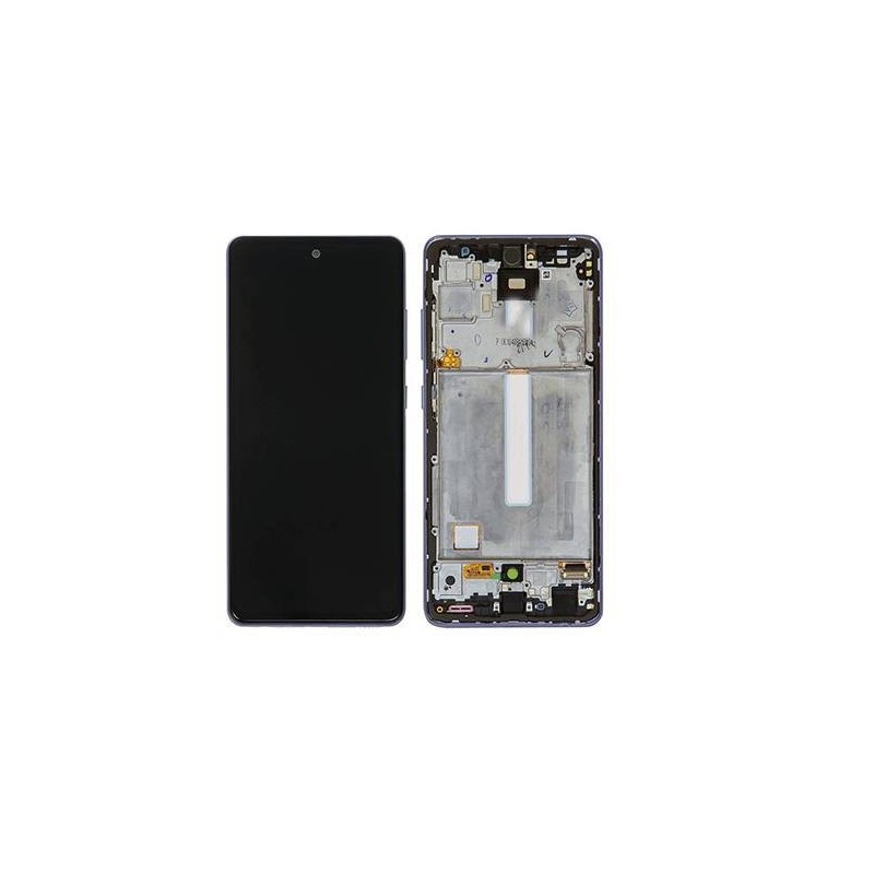 Pantalla Completa Original con Marco Samsung Galaxy A52 (A525) Azul