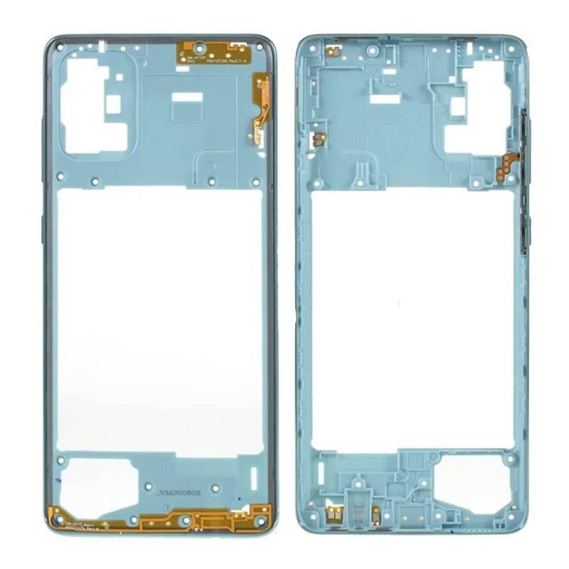 Carcasa Intermedia Samsung Galaxy A71 (A715) Azul