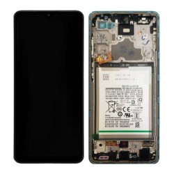 Pantalla Completa Original con Marco Samsung Galaxy A72 5G (A725, A726) Azul