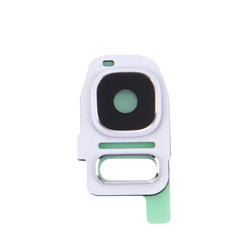 Embellecedor Con Lente Camara Trasera Samsung Galaxy S7 G930 / S7 Edge G935 Color Plata
