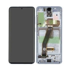 Pantalla Completa Original con Marco Samsung Galaxy S20 G980 G981 Azul