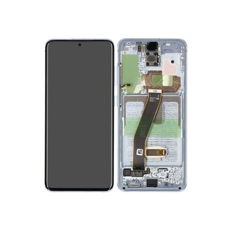 Pantalla Completa Original con Marco Samsung Galaxy S20 G980 G981 Azul
