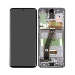 Pantalla Completa Original con Marco Samsung Galaxy S20 G980 G981 Plata