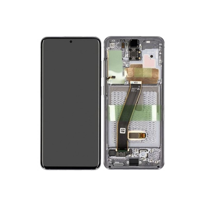 Pantalla Completa Original con Marco Samsung Galaxy S20 G980 G981 Plata