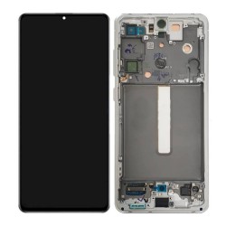 Pantalla Original Lcd + Tactil con Marco Samsung Galaxy S21 FE (G990) Plata