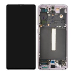 Pantalla Original Lcd + Tactil con Marco Samsung Galaxy S21 FE (G990) Violeta