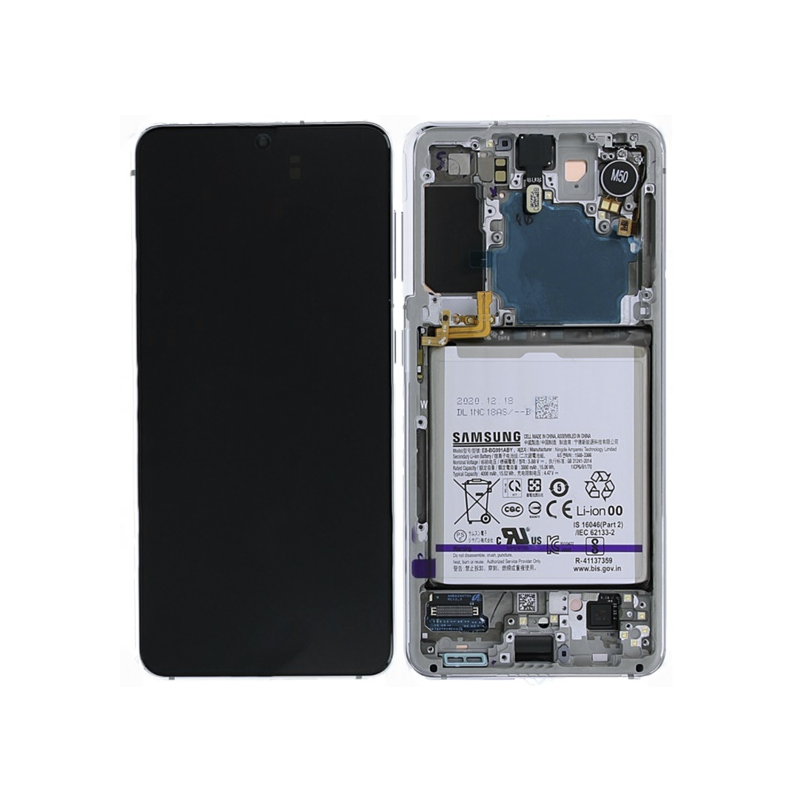 Pantalla Completa Original Samsung Galaxy S21 5G (G991) Plata