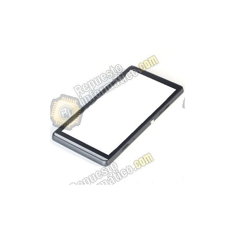 Marco Frontal + boton power y volumen silver Xperia SP M35H (Desmontaje)