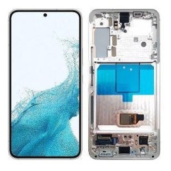 Pantalla Original Lcd + Tactil con Marco Samsung Galaxy S22 5G Plata