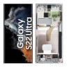 Pantalla Original Lcd + Tactil con Marco Samsung Galaxy S22 Ultra S908 Plata