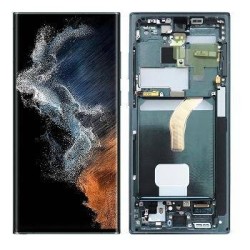 Pantalla Original Lcd + Tactil con Marco Samsung Galaxy S22 Ultra S908 Verde