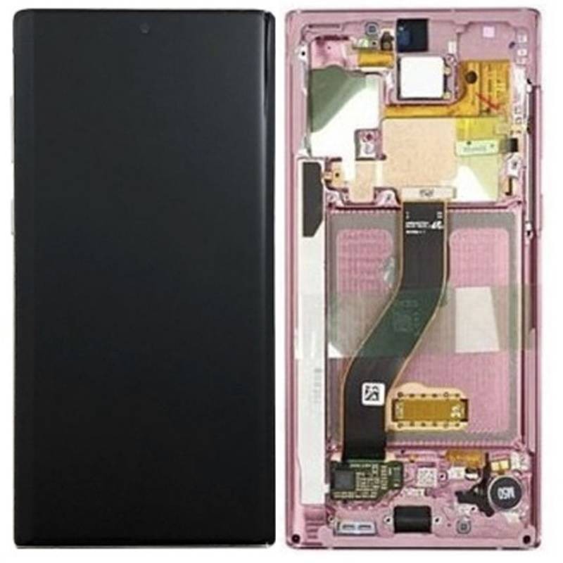Pantalla Lcd + Tactil con Marco Samsung Galaxy Note 10 N970 Rosa