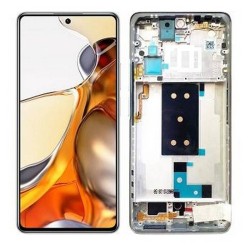 Pantalla Lcd + Tactil con Marco Xiaomi 11T, Xiaomi 11T Pro Plata