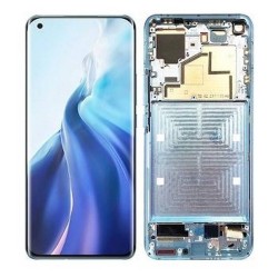 Pantalla Original Lcd + Tactil Con Marco Xiaomi Mi 11 5G Azul Claro