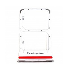 Bandeja Dual Sim Xiaomi Mi 10 Lite Plata