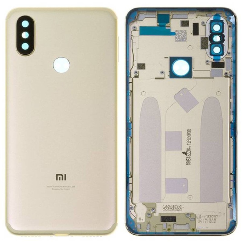 Tapa Trasera Xiaomi Mi A2, Mi 6X Dorado