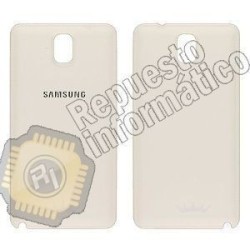 Tapa trasera de piel note 3 (Blanca)