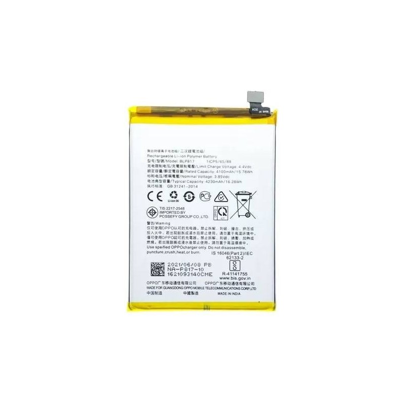Bateria Oppo A15 (CPH2185) BLP817