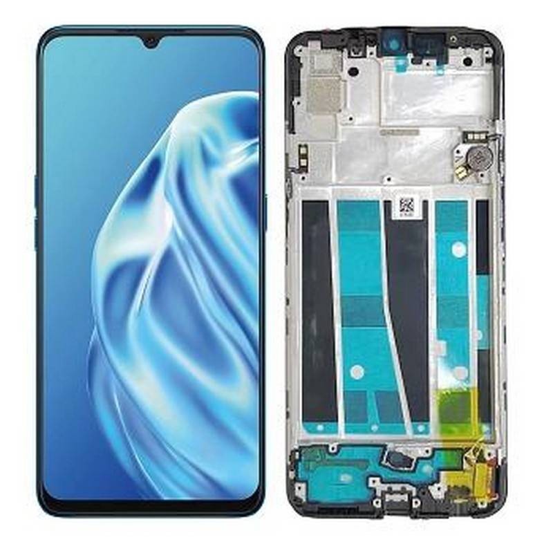 Pantalla Original Con Marco Oppo A91 CPH2021 Negro