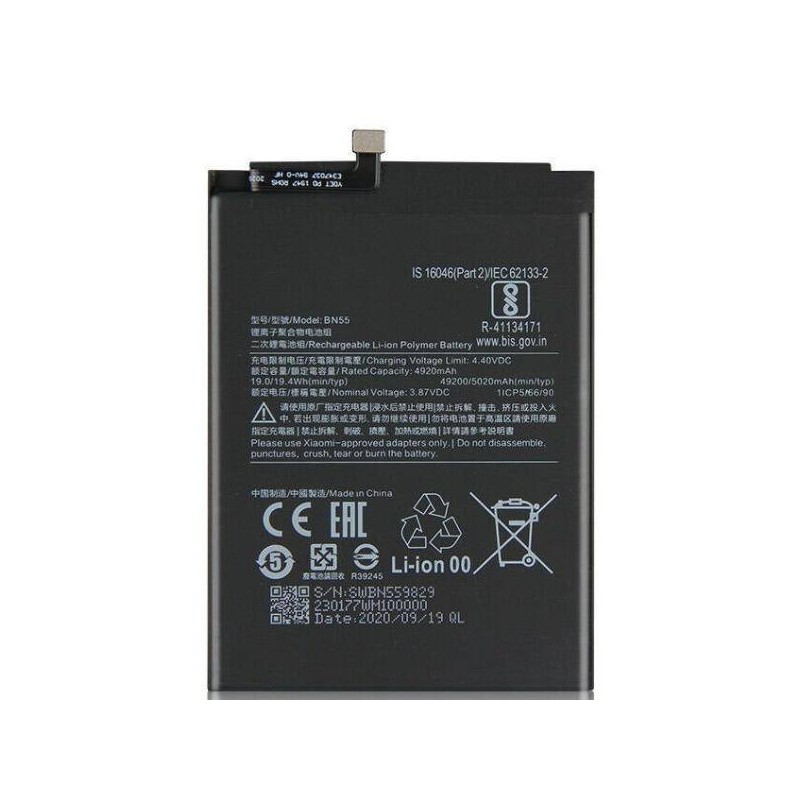 Bateria BN55 Xiaomi Redmi Note 9S