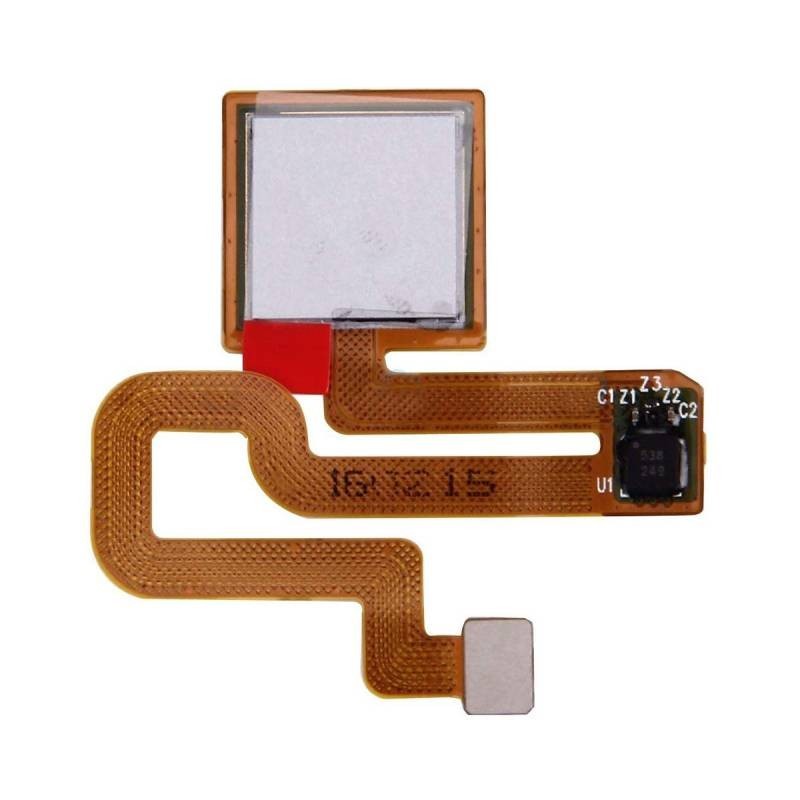 Flex Lector Huella Dactilar Xiaomi Remi Note 3 Plata