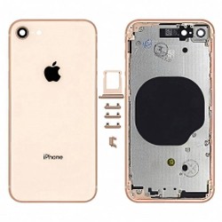 Chasis intermedio + Tapa trasera iPhone 8 Dorado