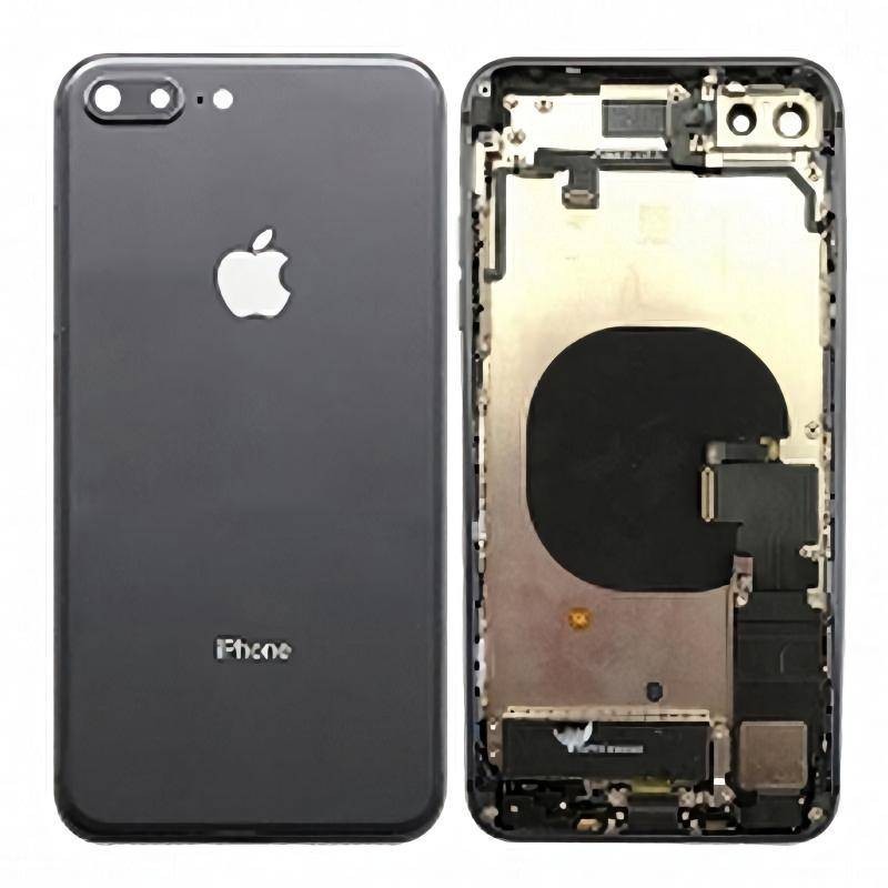 Chasis intermedio + Tapa Trasera Iphone 8 Plus Negro
