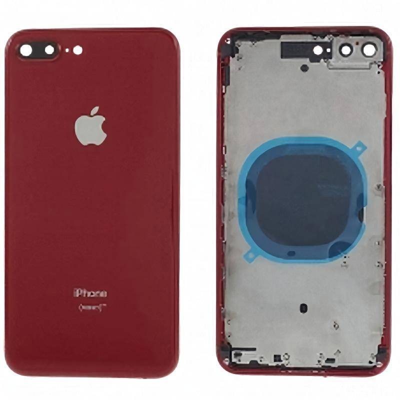 Chasis intermedio + Tapa Trasera Iphone 8 Plus Rojo
