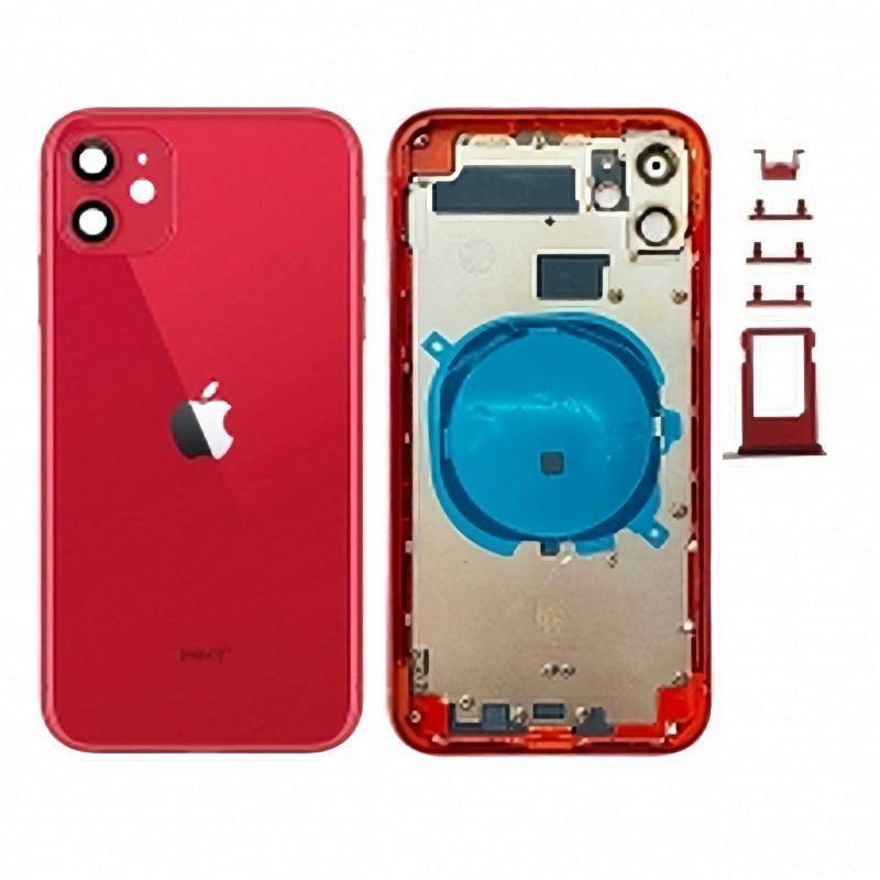 Chasis Carcasa Trasera iPhone 11 Rojo