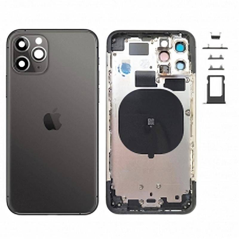 Chasis Carcasa Trasera iPhone 11 Pro Gris Oscuro