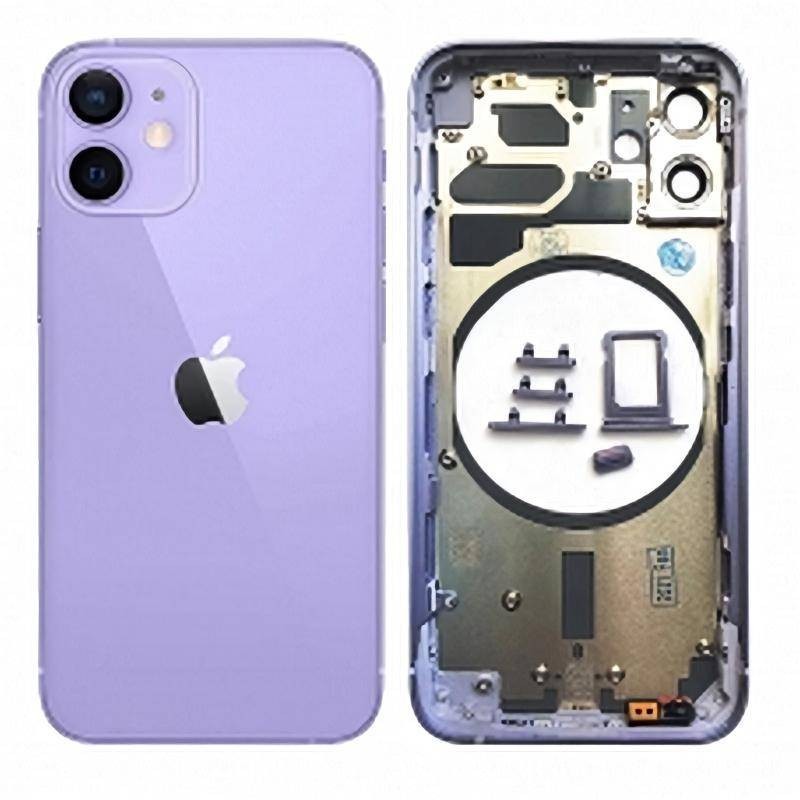 Chasis Carcasa Trasera iPhone 12 Mini Lila - Morado