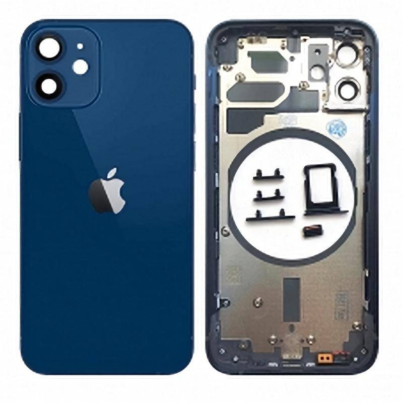 Chasis Carcasa Trasera iPhone 12 Mini Azul
