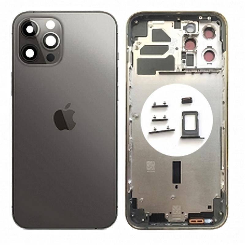 Chasis Carcasa Trasera iPhone 12 Pro Max Gris