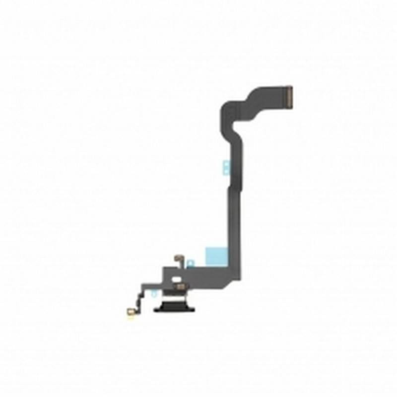 Flex Conector de Carga y Microfono IPhone X Negro
