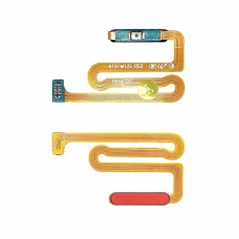 Flex Boton Lector de Huella Samsung Galaxy A12 Rojo