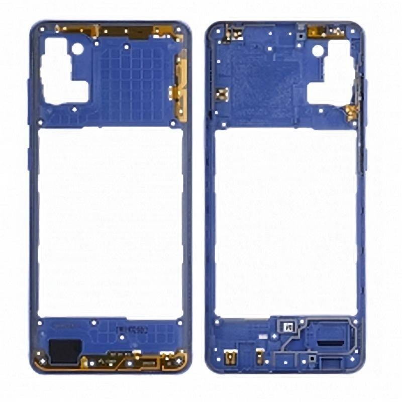 Carcasa Intermedia Samsung Galaxy A31 (A315) Azul