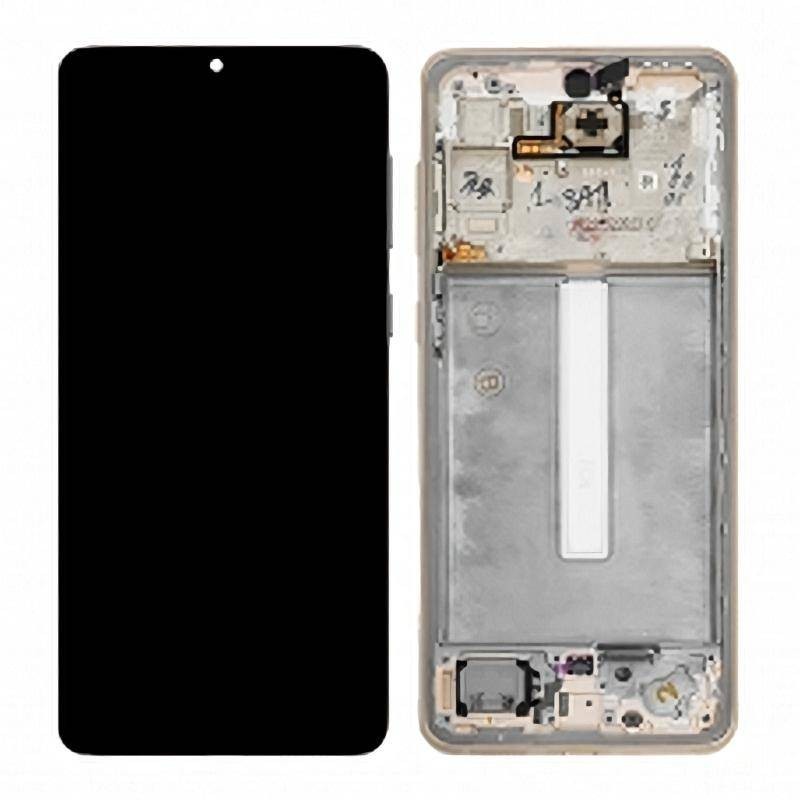 Pantalla Completa Original con Marco Samsung Galaxy A33 5G (A336) Dorado Peach