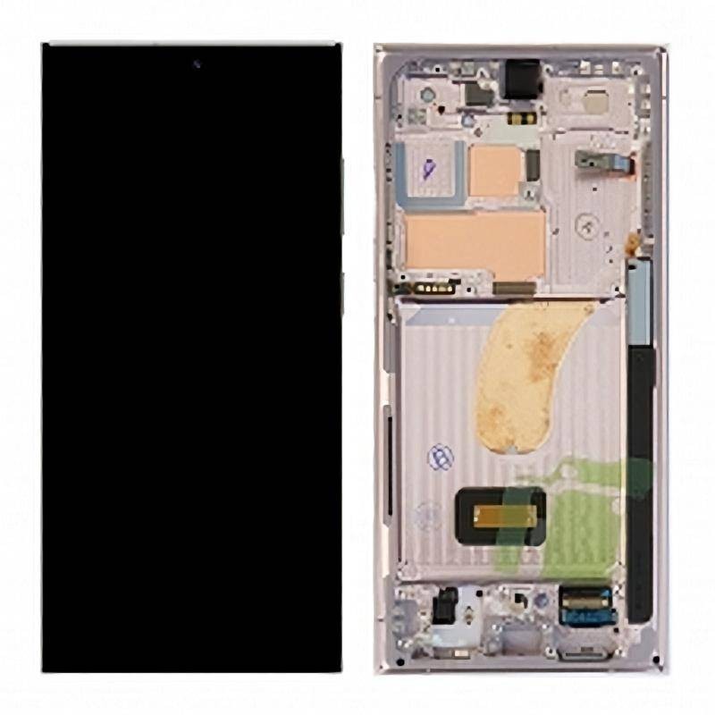 Pantalla Completa con Marco Original Samsung Galaxy S23 Ultra Violeta