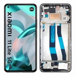Pantalla Completa Original con Marco Xiaomi Mi 11 Lite 4G Negro