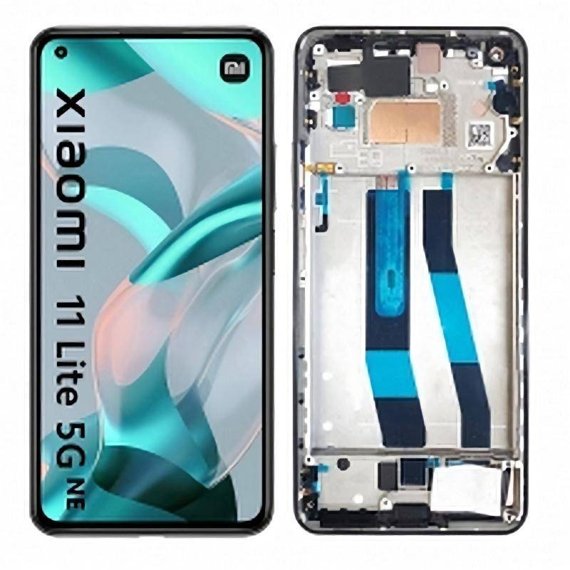 Pantalla Completa Original con Marco Xiaomi Mi 11 Lite 4G Negro