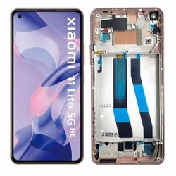 Pantalla Completa Original con Marco Xiaomi Mi 11 Lite 4G Rosa