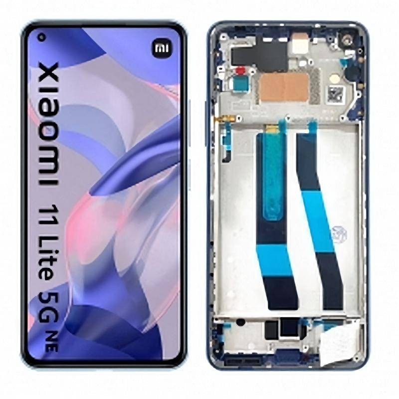 Pantalla Completa Original con Marco Xiaomi Mi 11 Lite 5G Azul