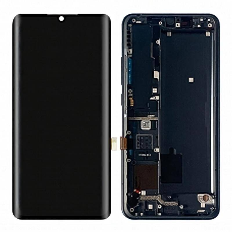 Pantalla Original Con Marco Xiaomi Mi Note 10, Mi Note 10 Pro,Mi CC9 Pro Negro