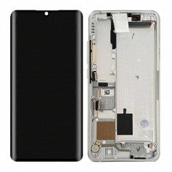 Pantalla Original Con Marco Xiaomi Mi Note 10, Mi Note 10 Pro,Mi CC9 Pro Plata