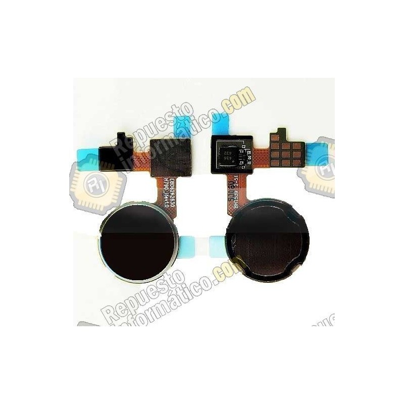 Flex Boton Home Lector De Huellas LG Nexus 5x (Negro)